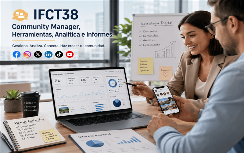 COMMUNITY MANAGER, HERRAMIENTAS, ANALÍTICA E INFORMES