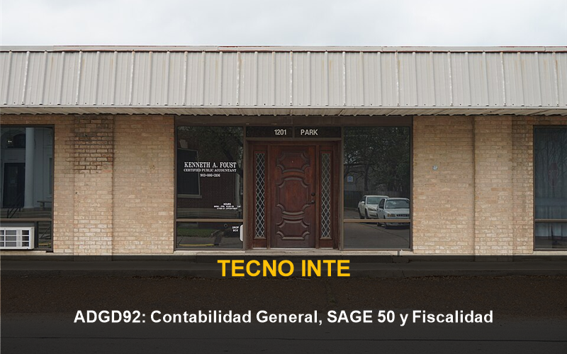 Contabilidad General, Sage 50 y Fiscalidad - Tecno Inte