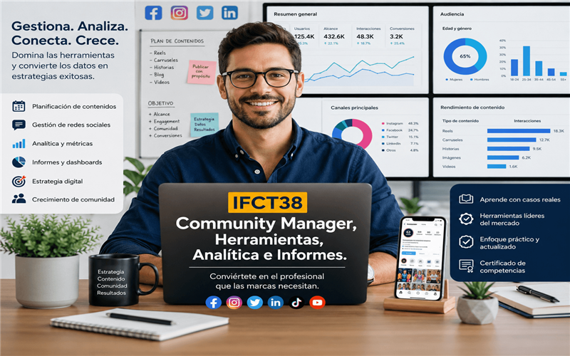 Community Manager, Herramientas, Analítica e Informes - Tecno Inte